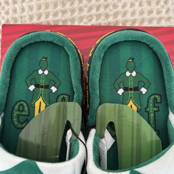 WB Elf Cozy Green Hard Sole Slippers Size 6 NWT - Picture 3 of 10